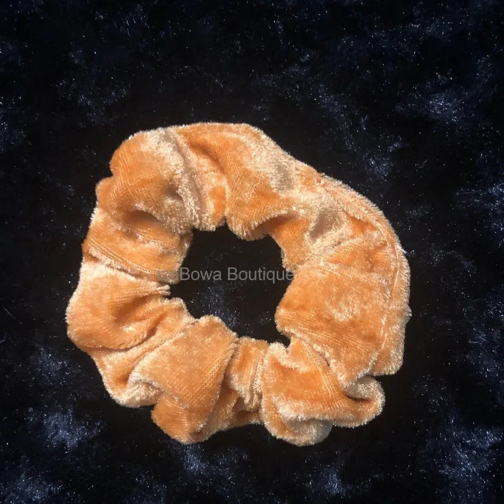 Gold Velvet Scrunchie SC2637 Handmade NWT Boutique